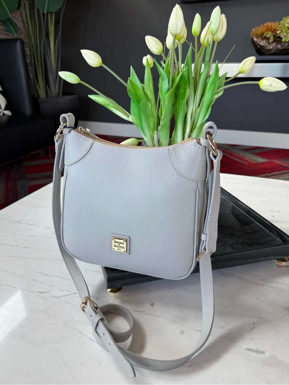 New Dooney & Bourke Lucca Leather Crossbody - Picture 11 of 16